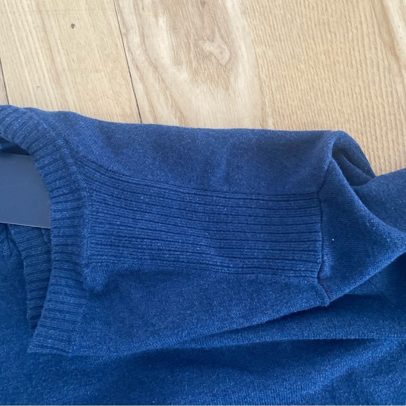 Peter Millar Navy Blue V Neck Sweater Cotton Golf Performance Holiday Work 2XL - Picture 6 of 10